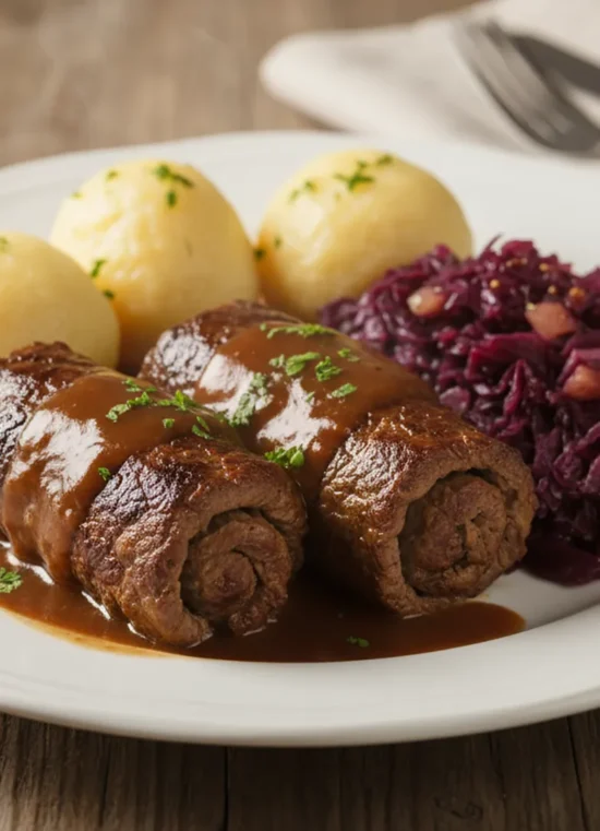 Gericht Rinderroulade an der Spreeterrasse